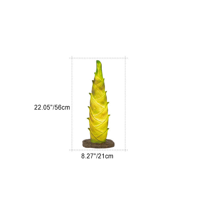 Modern Art Deco Solar Waterproof Resin Fiberglass Imitation Panda Bamboo Shoot LED Outdoor Light Landscape Lighting For Garden