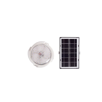 Modern Round Solar LED Remote Control Outdoor Indoor Flush Mount Lighting