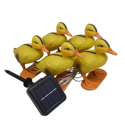 Contemporary Creative PE Duck LED Lawn Animal Decorative Landscape Light For Outdoor