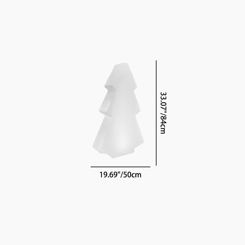 Modern Art Deco Waterproof Solar Rechargeable PE Christmas Tree LED RGB Landscape Lighting Outdoor Light For Garden