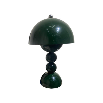 Contemporary Nordic Metal Mushroom Round Pod 1-Light Table Lamp for Bedroom