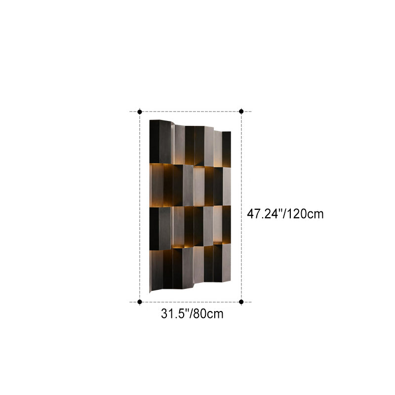 Contemporary Retro Waterproof Stainless Steel Rectangular LED Wall Sconce Lamp For Outdoor Patio