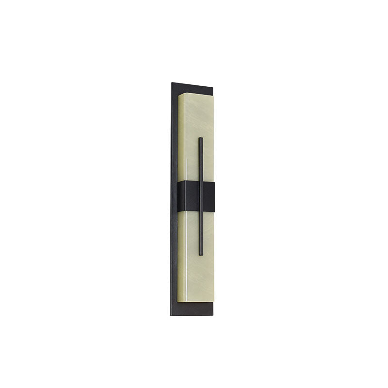 Modern Minimalist Rectangular Waterproof Stainless Steel Acrylic LED Wall Sconce Lamp For Outdoor