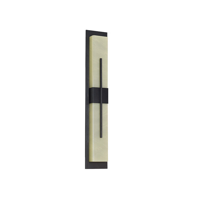 Modern Minimalist Rectangular Waterproof Stainless Steel Acrylic LED Wall Sconce Lamp For Outdoor