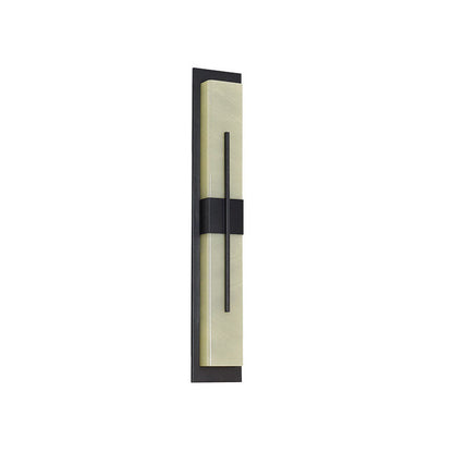 Modern Minimalist Rectangular Waterproof Stainless Steel Acrylic LED Wall Sconce Lamp For Outdoor