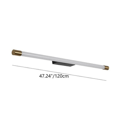 Modern Minimalist Vanity Thin Tube Aluminum PC LED  Wall Sconce Lamp for Living Room